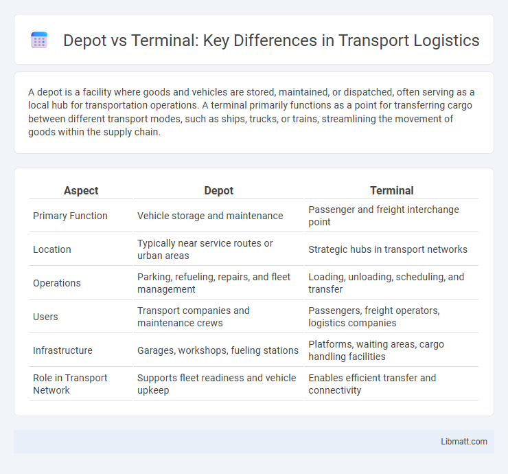 Depot vs Terminal: Key Differences in Transport Logistics