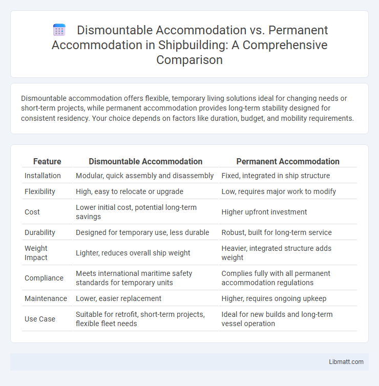 Dismountable Accommodation vs. Permanent Accommodation in Shipbuilding: A Comprehensive Comparison