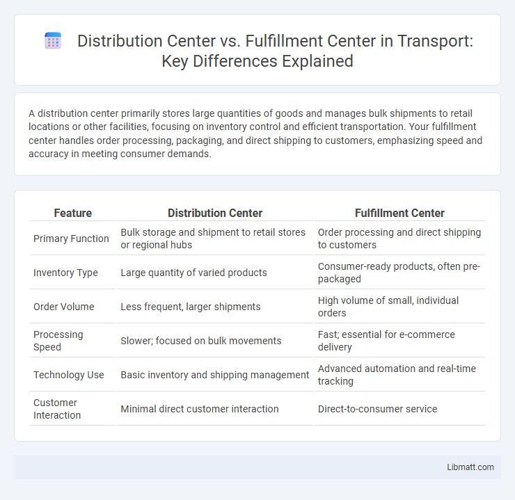 Distribution Center vs. Fulfillment Center in Transport: Key Differences Explained