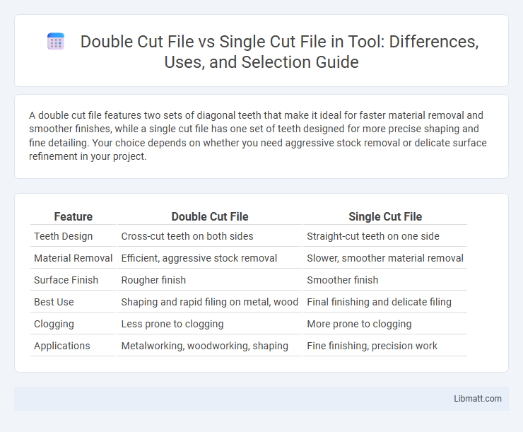 Double Cut File vs Single Cut File in Tool: Differences, Uses, and Selection Guide
