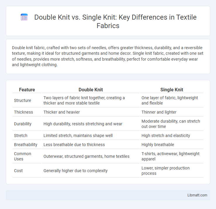 Double Knit vs. Single Knit: Key Differences in Textile Fabrics