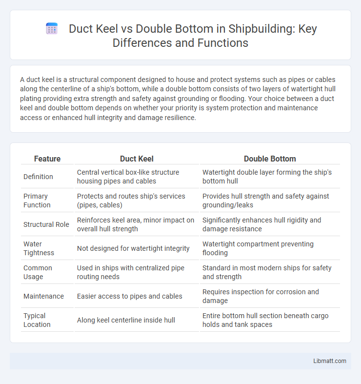 Duct Keel vs Double Bottom in Shipbuilding: Key Differences and Functions