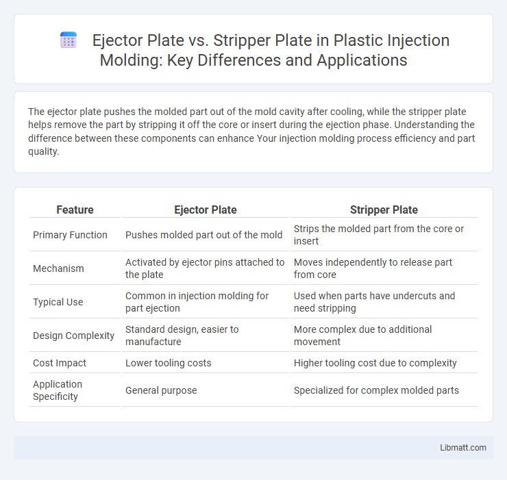 Ejector Plate vs. Stripper Plate in Plastic Injection Molding: Key Differences and Applications