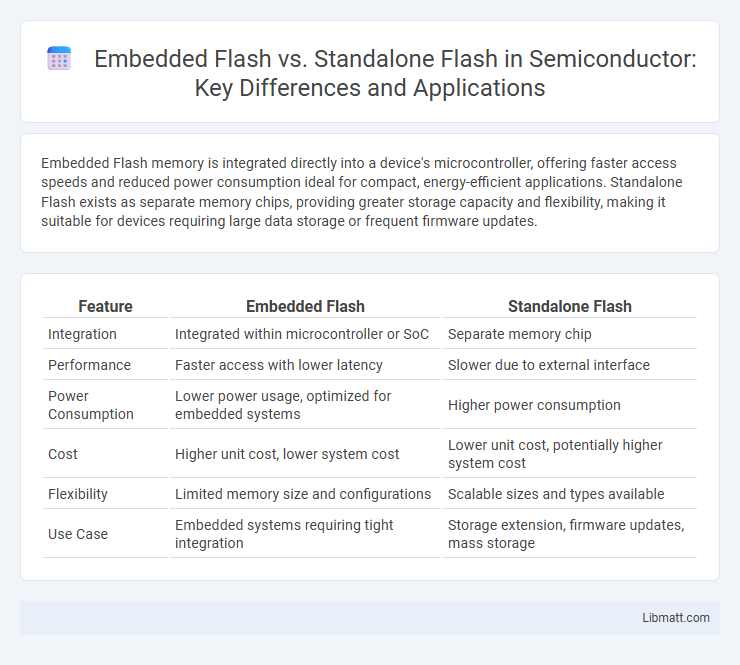 Embedded Flash vs. Standalone Flash in Semiconductor: Key Differences and Applications