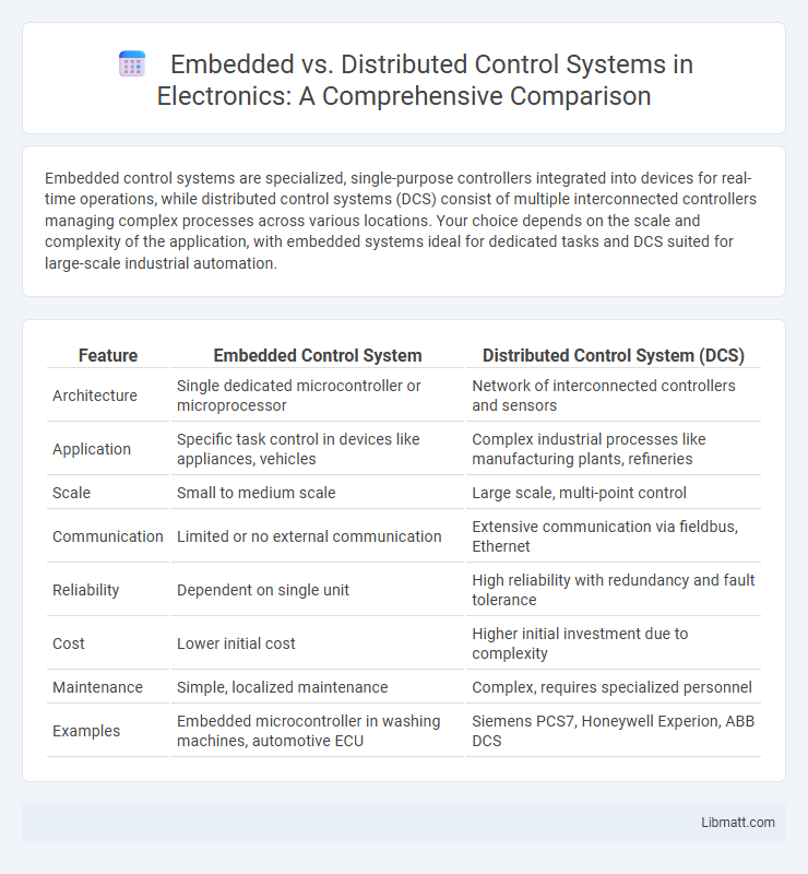 Embedded vs. Distributed Control Systems in Electronics: A Comprehensive Comparison