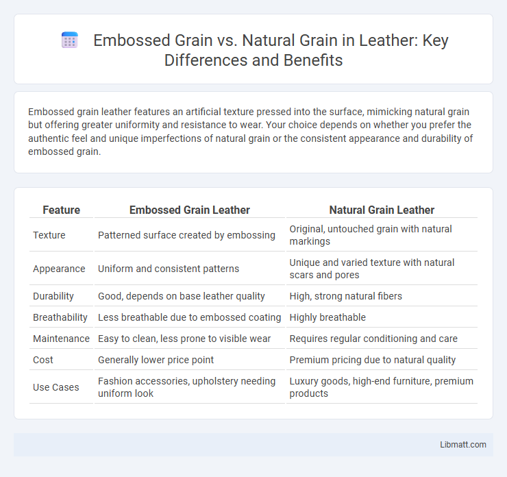 Embossed Grain vs. Natural Grain in Leather: Key Differences and Benefits