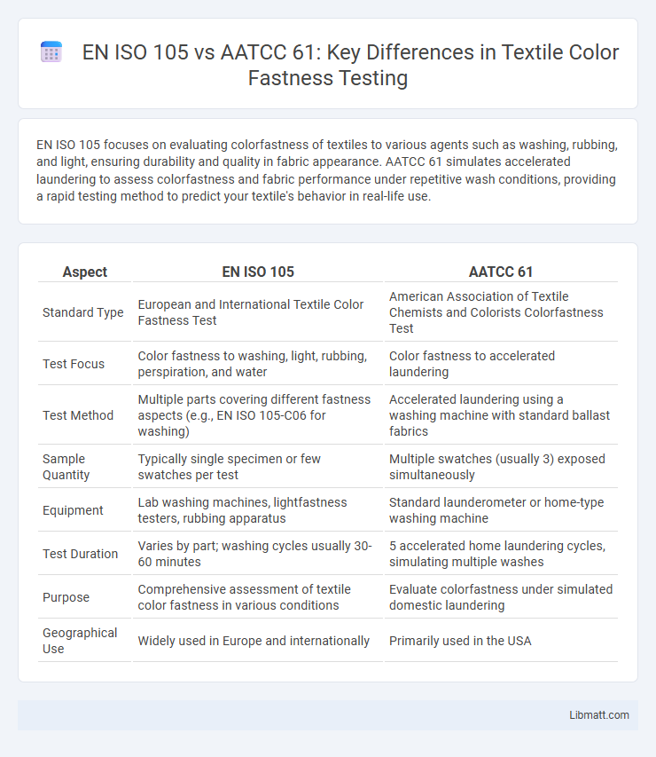 EN ISO 105 vs AATCC 61: Key Differences in Textile Color Fastness Testing