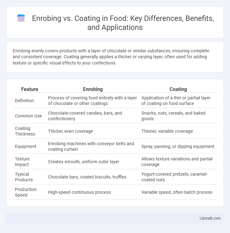 Enrobing vs. Coating in Food: Key Differences, Benefits, and Applications