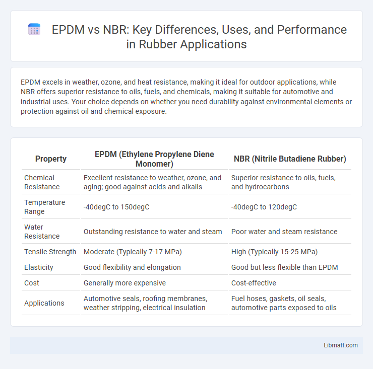EPDM vs NBR: Key Differences, Uses, and Performance in Rubber Applications