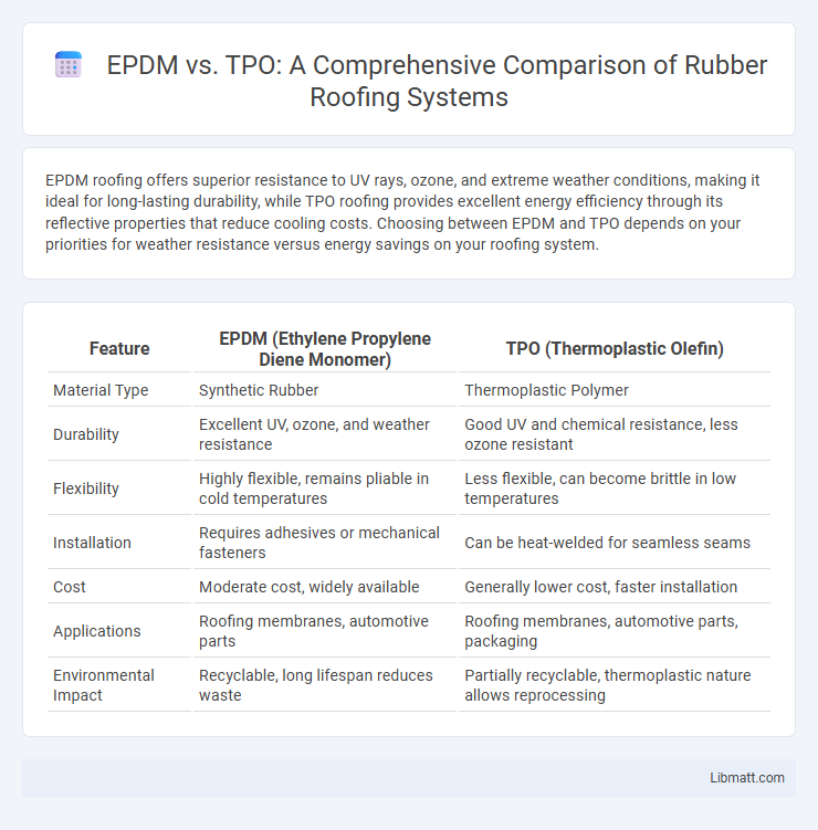 EPDM vs. TPO: A Comprehensive Comparison of Rubber Roofing Systems