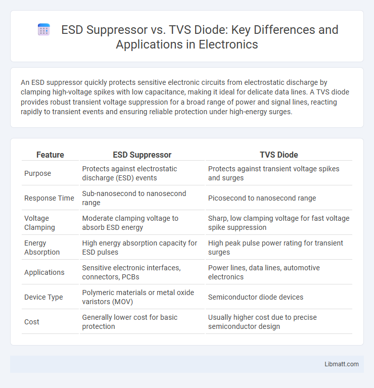 ESD Suppressor vs. TVS Diode: Key Differences and Applications in Electronics
