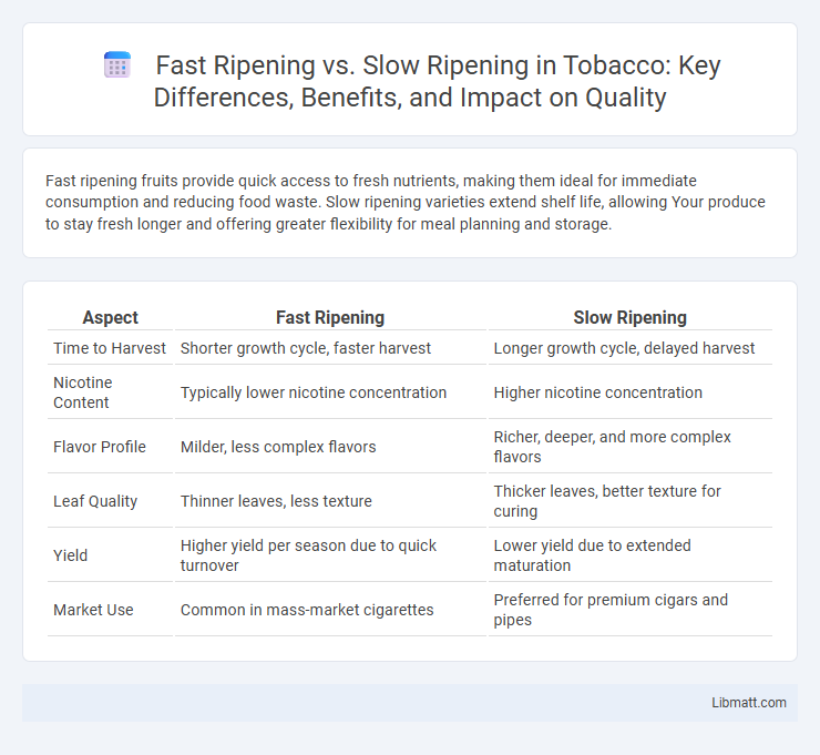 Fast Ripening vs. Slow Ripening in Tobacco: Key Differences, Benefits, and Impact on Quality