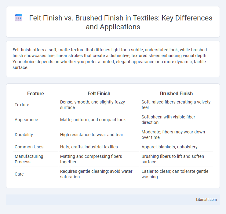 Felt Finish vs. Brushed Finish in Textiles: Key Differences and Applications