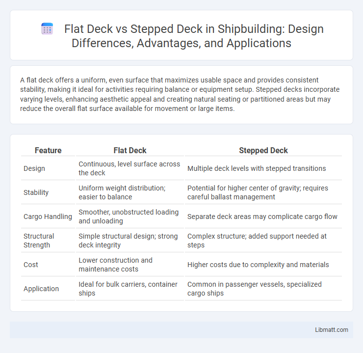Flat Deck vs Stepped Deck in Shipbuilding: Design Differences, Advantages, and Applications