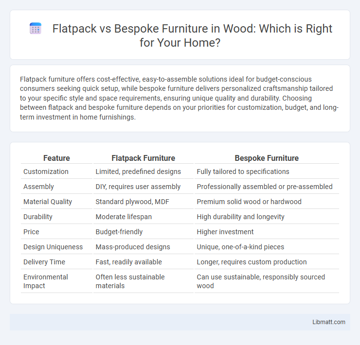 Flatpack vs Bespoke Furniture in Wood: Which is Right for Your Home?
