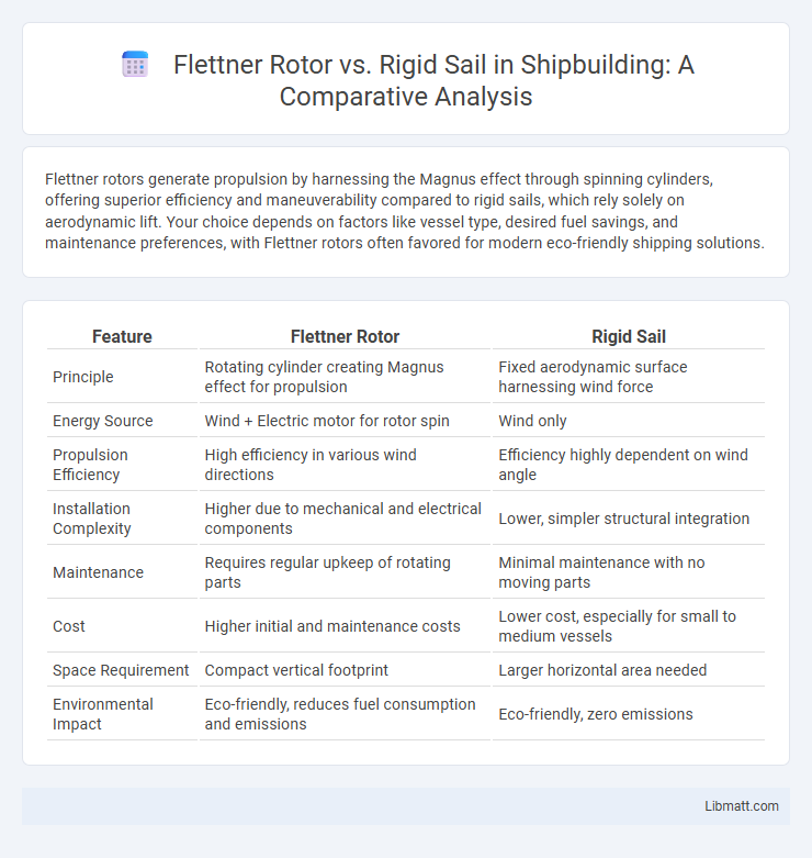 Flettner Rotor vs. Rigid Sail in Shipbuilding: A Comparative Analysis