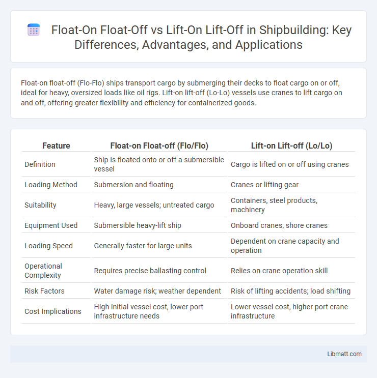 Float-On Float-Off vs Lift-On Lift-Off in Shipbuilding: Key Differences, Advantages, and Applications