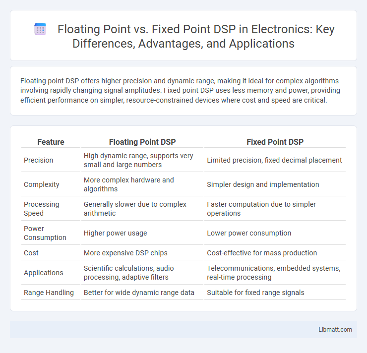 Floating Point vs. Fixed Point DSP in Electronics: Key Differences, Advantages, and Applications