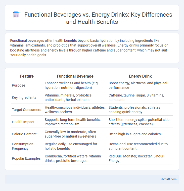 Functional Beverages vs. Energy Drinks: Key Differences and Health Benefits