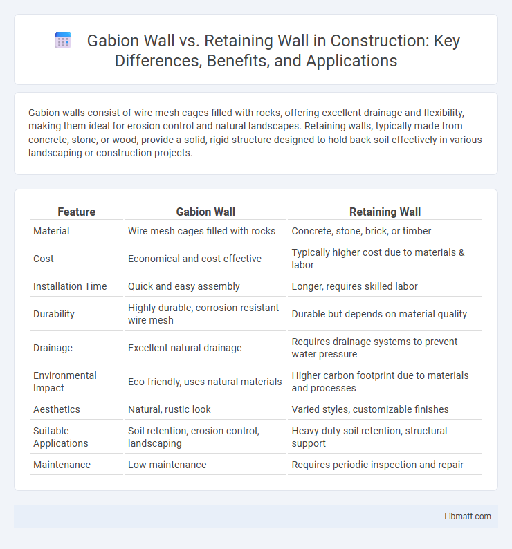 Gabion Wall vs. Retaining Wall in Construction: Key Differences, Benefits, and Applications