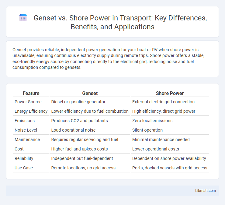 Genset vs. Shore Power in Transport: Key Differences, Benefits, and Applications