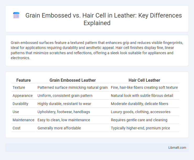 Grain Embossed vs. Hair Cell in Leather: Key Differences Explained