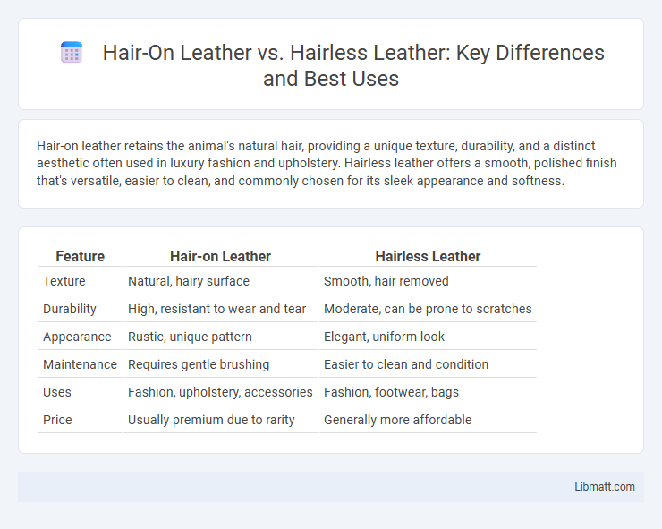 Hair-On Leather vs. Hairless Leather: Key Differences and Best Uses