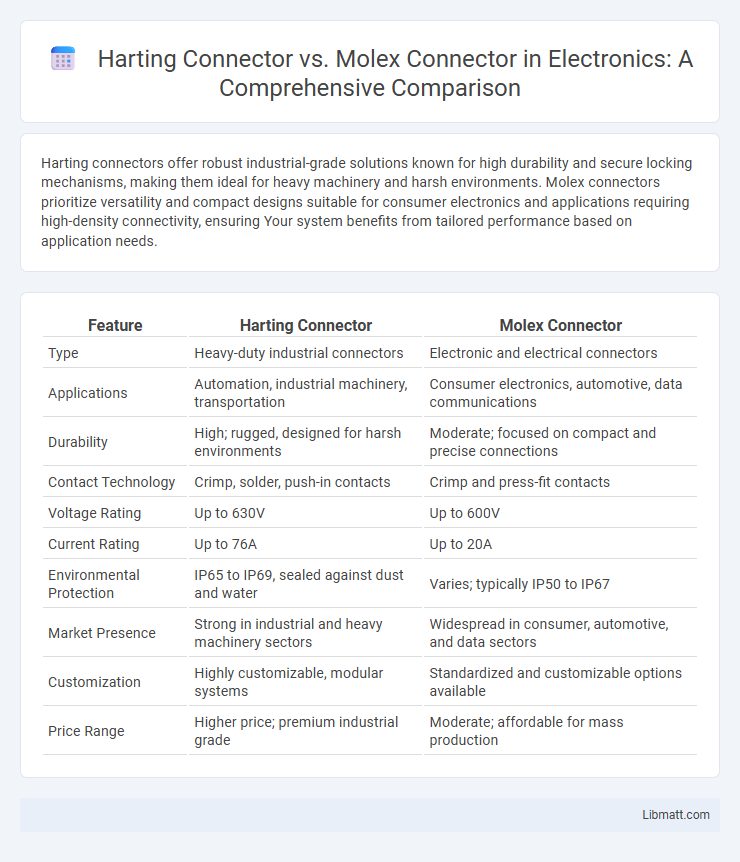 Harting Connector vs. Molex Connector in Electronics: A Comprehensive Comparison