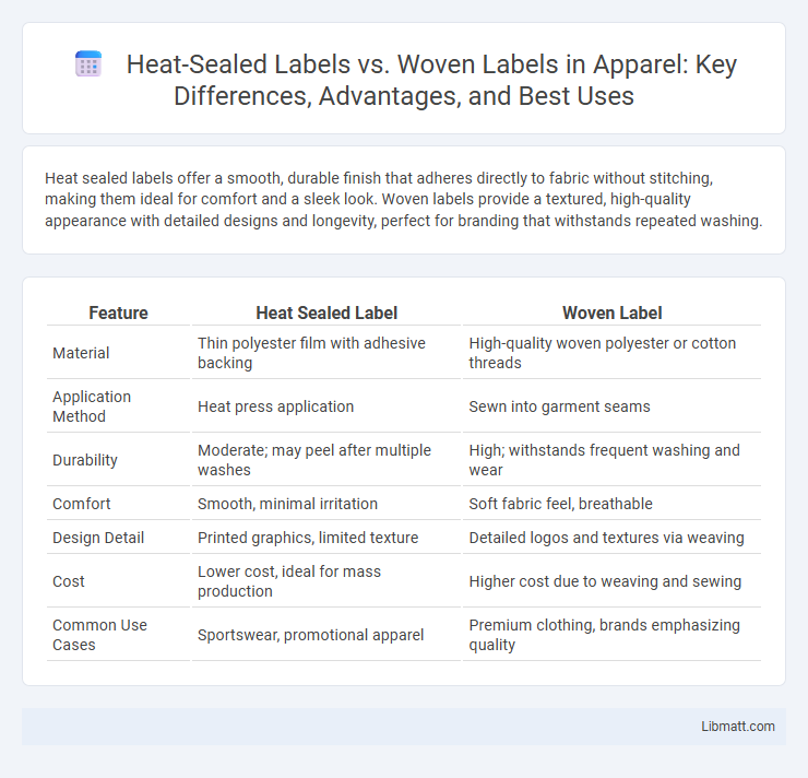 Heat-Sealed Labels vs. Woven Labels in Apparel: Key Differences, Advantages, and Best Uses