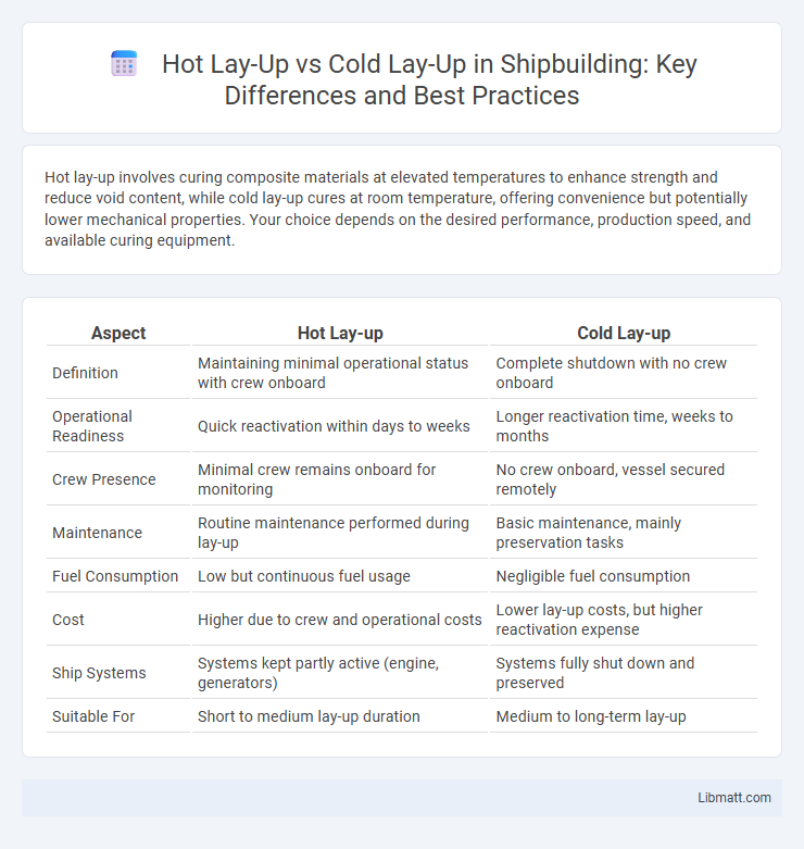 Hot Lay-Up vs Cold Lay-Up in Shipbuilding: Key Differences and Best Practices