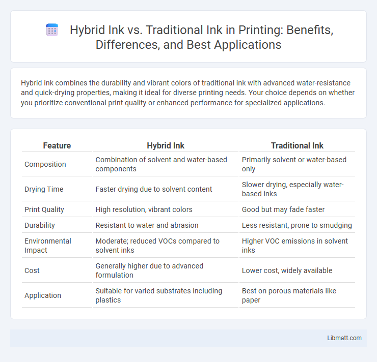 Hybrid Ink vs. Traditional Ink in Printing: Benefits, Differences, and Best Applications