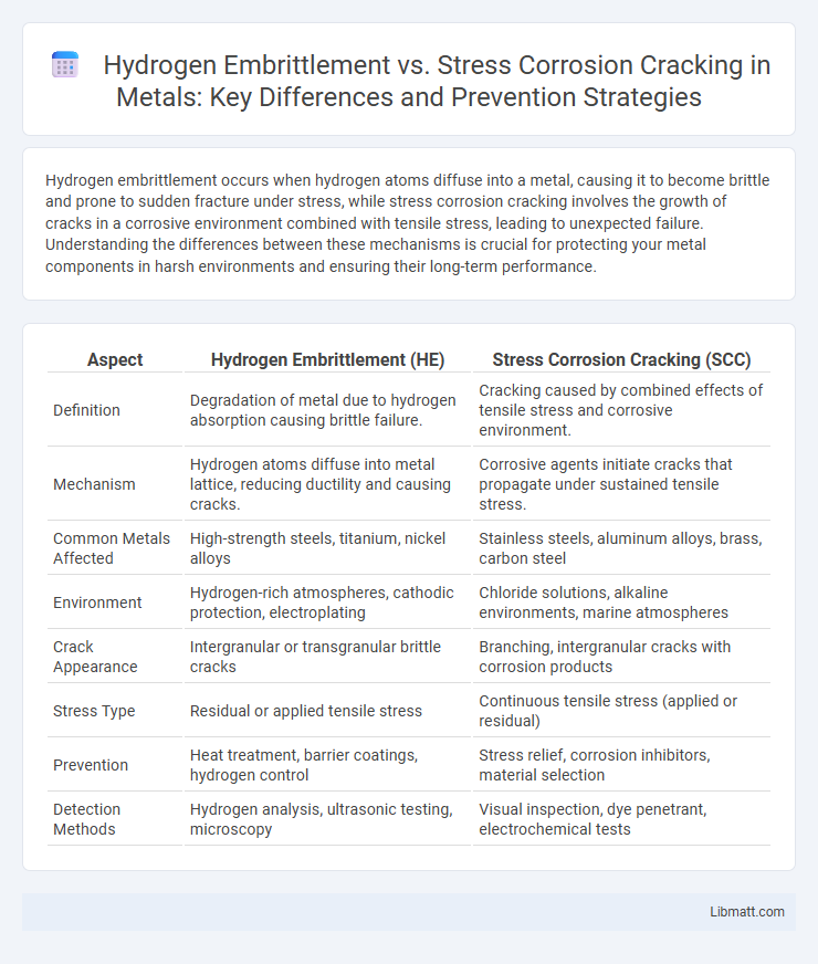 Hydrogen Embrittlement vs. Stress Corrosion Cracking in Metals: Key Differences and Prevention Strategies
