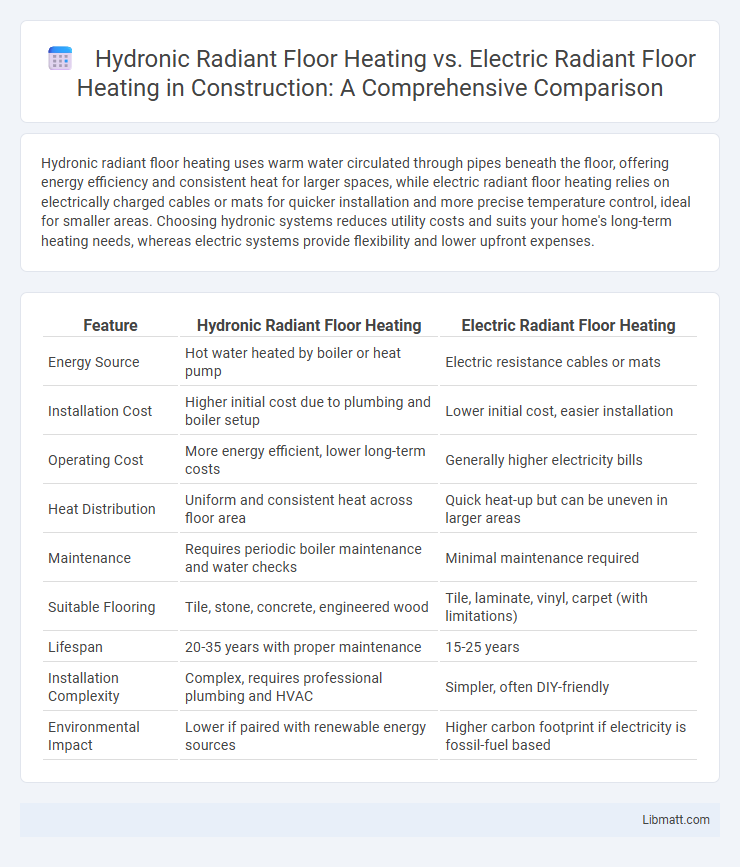 Hydronic Radiant Floor Heating vs. Electric Radiant Floor Heating in Construction: A Comprehensive Comparison