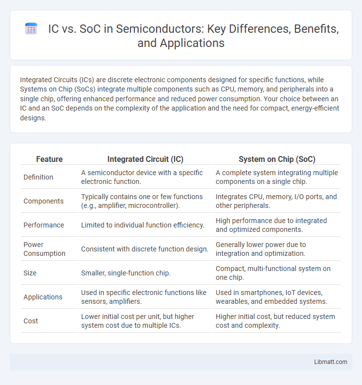 IC vs. SoC in Semiconductors: Key Differences, Benefits, and Applications