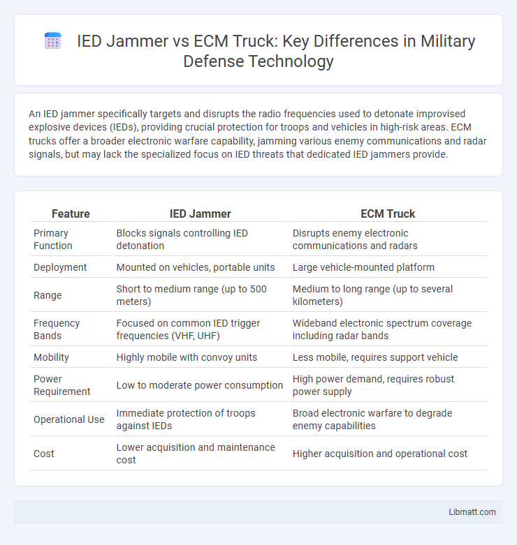 IED Jammer vs ECM Truck: Key Differences in Military Defense Technology
