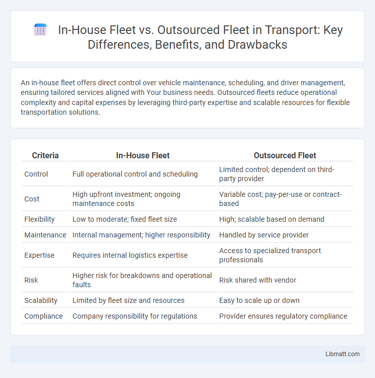 In-House Fleet vs. Outsourced Fleet in Transport: Key Differences, Benefits, and Drawbacks