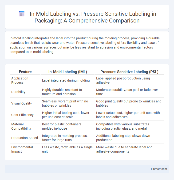 In-Mold Labeling vs. Pressure-Sensitive Labeling in Packaging: A Comprehensive Comparison