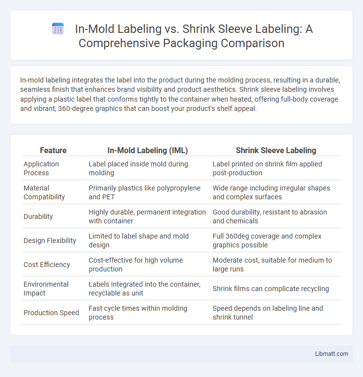 In-Mold Labeling vs. Shrink Sleeve Labeling: A Comprehensive Packaging Comparison