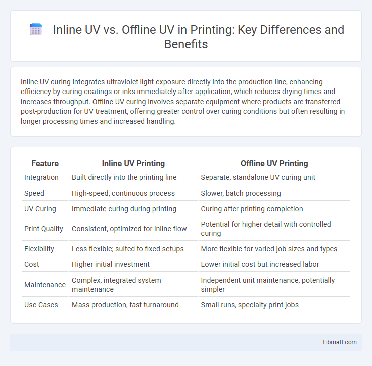 Inline UV vs. Offline UV in Printing: Key Differences and Benefits
