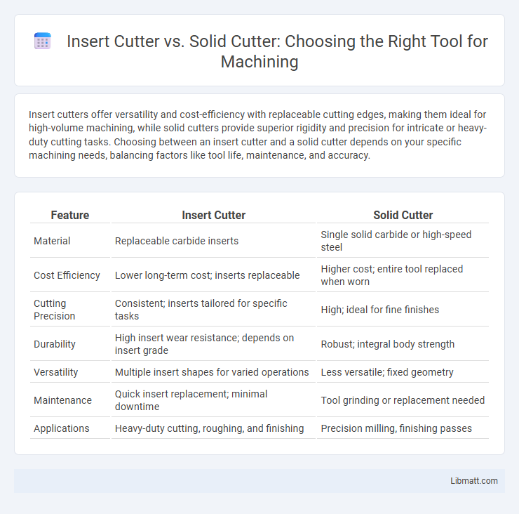 Insert Cutter vs. Solid Cutter: Choosing the Right Tool for Machining
