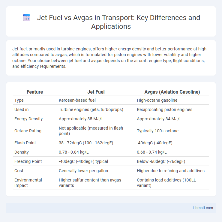Jet Fuel vs Avgas in Transport: Key Differences and Applications