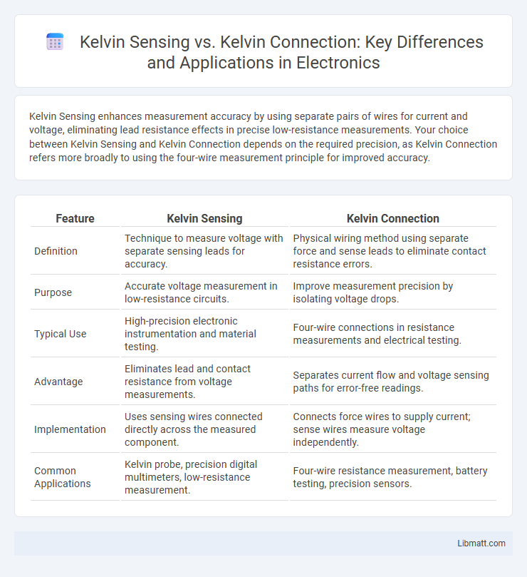 Kelvin Sensing vs. Kelvin Connection: Key Differences and Applications in Electronics