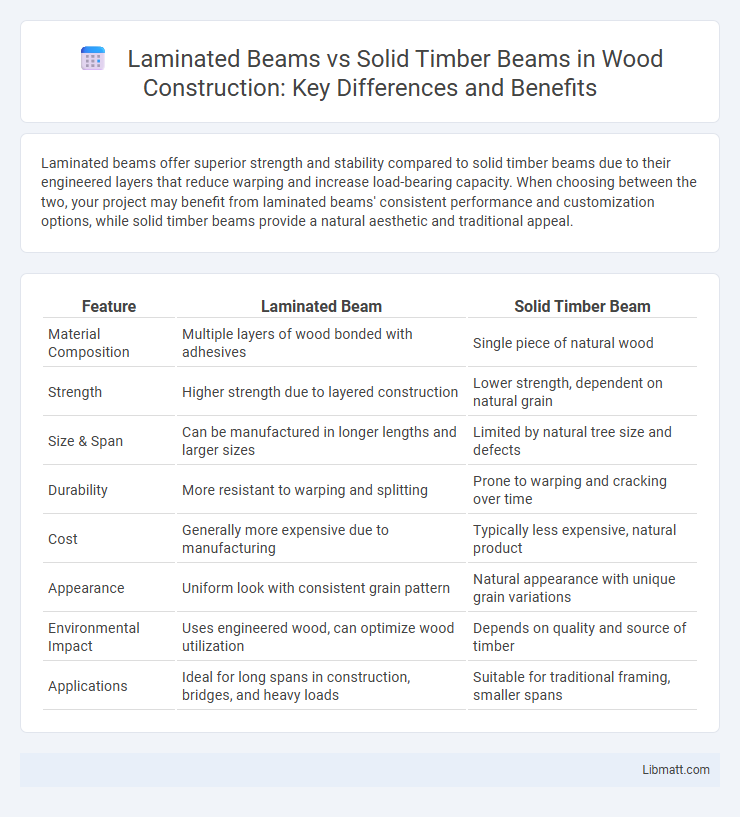 Laminated Beams vs Solid Timber Beams in Wood Construction: Key Differences and Benefits