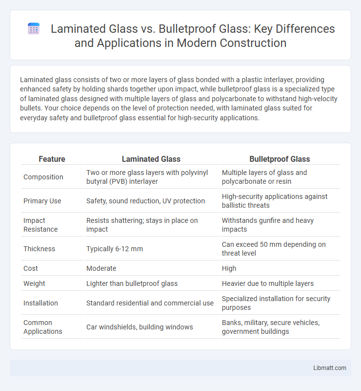 Laminated Glass vs. Bulletproof Glass: Key Differences and Applications in Modern Construction
