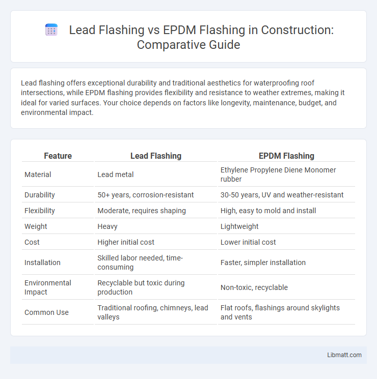 Lead Flashing vs EPDM Flashing in Construction: Comparative Guide