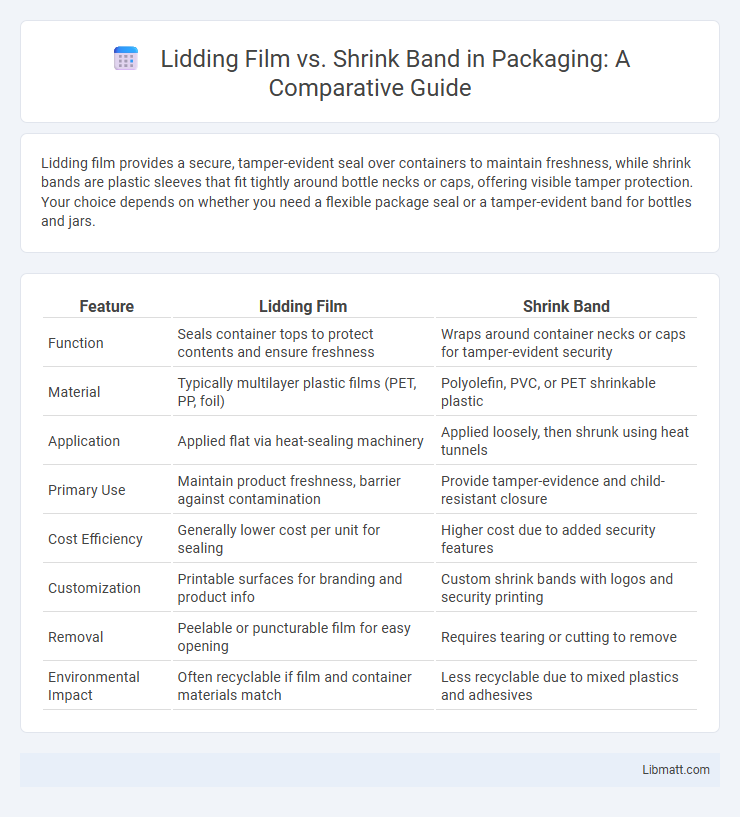 Lidding Film vs. Shrink Band in Packaging: A Comparative Guide