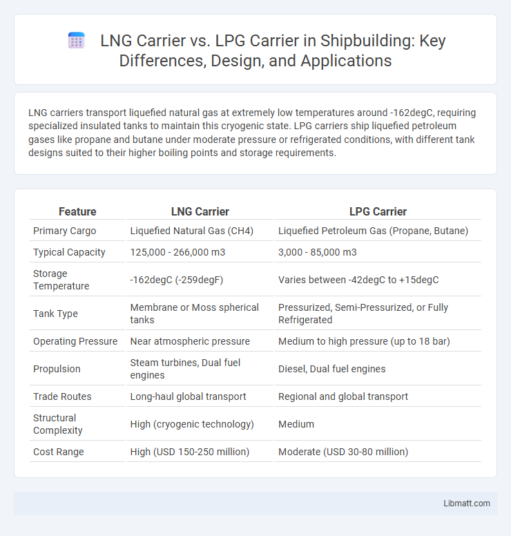 LNG Carrier vs. LPG Carrier in Shipbuilding: Key Differences, Design, and Applications