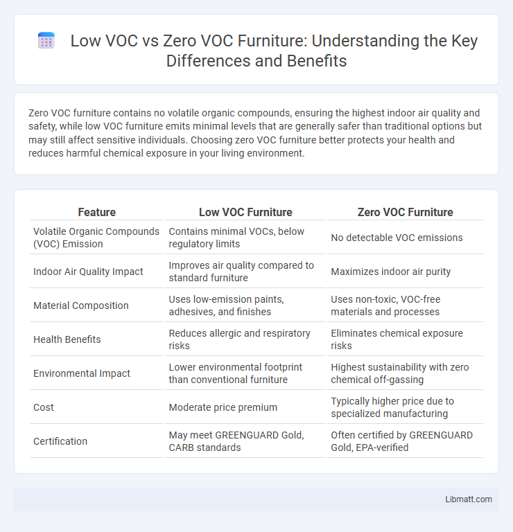 Low VOC vs Zero VOC Furniture: Understanding the Key Differences and Benefits