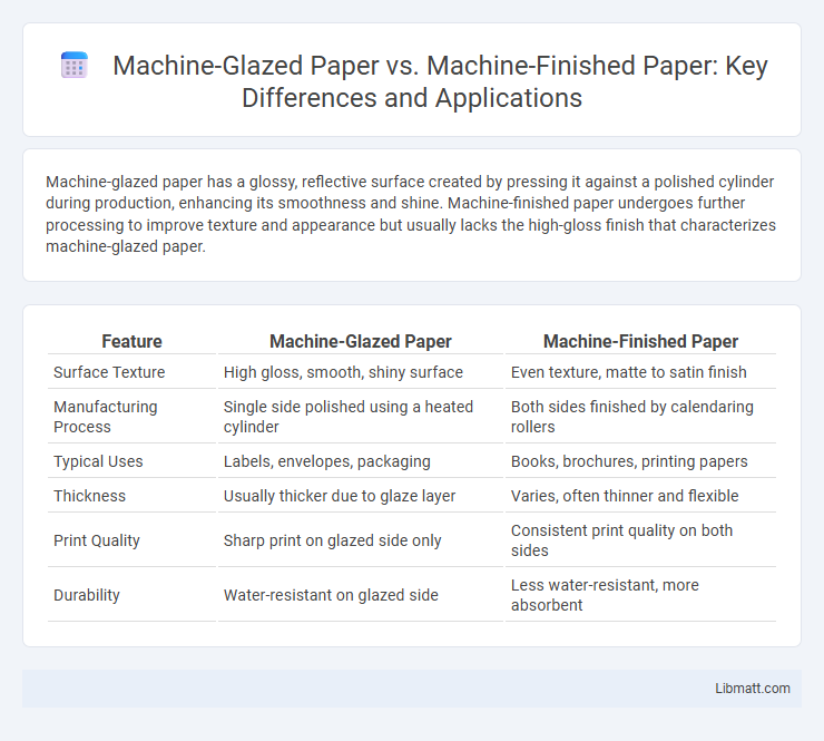 Machine-Glazed Paper vs. Machine-Finished Paper: Key Differences and Applications