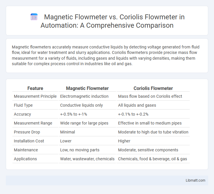 Magnetic Flowmeter vs. Coriolis Flowmeter in Automation: A Comprehensive Comparison